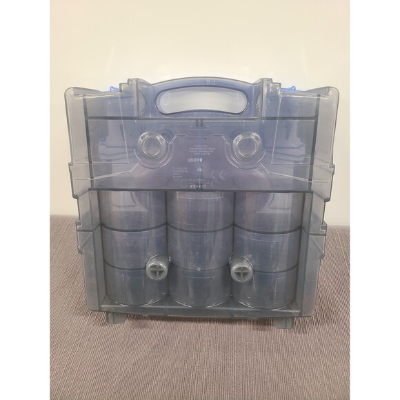 Beyblade Metal Masters Beylocker Carry Case Storage Blue Gray Clear Hasbro 2010 - Picture 2 of 6